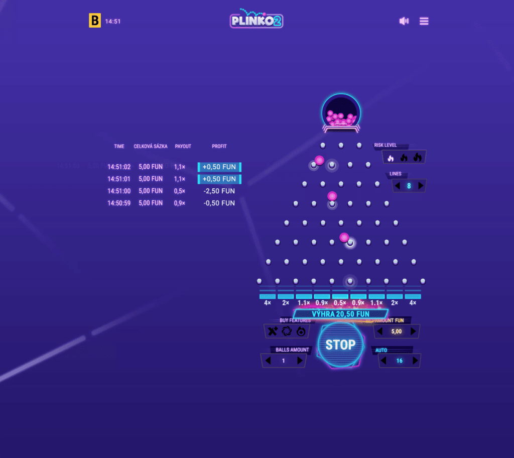 Jak hrát Plinko 2