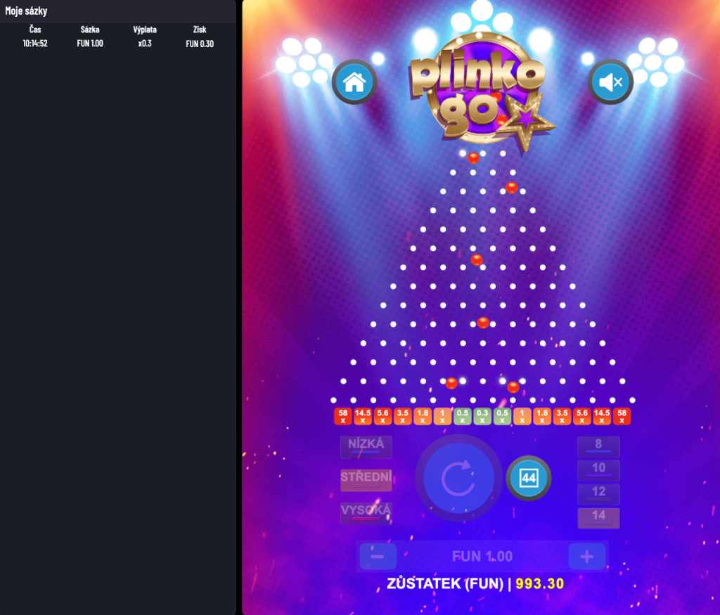 Jak hrát Plinko Go