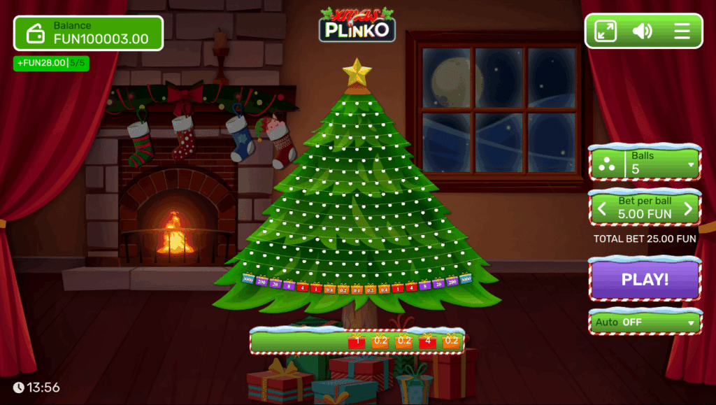 Jak hrát Plinko Xmas