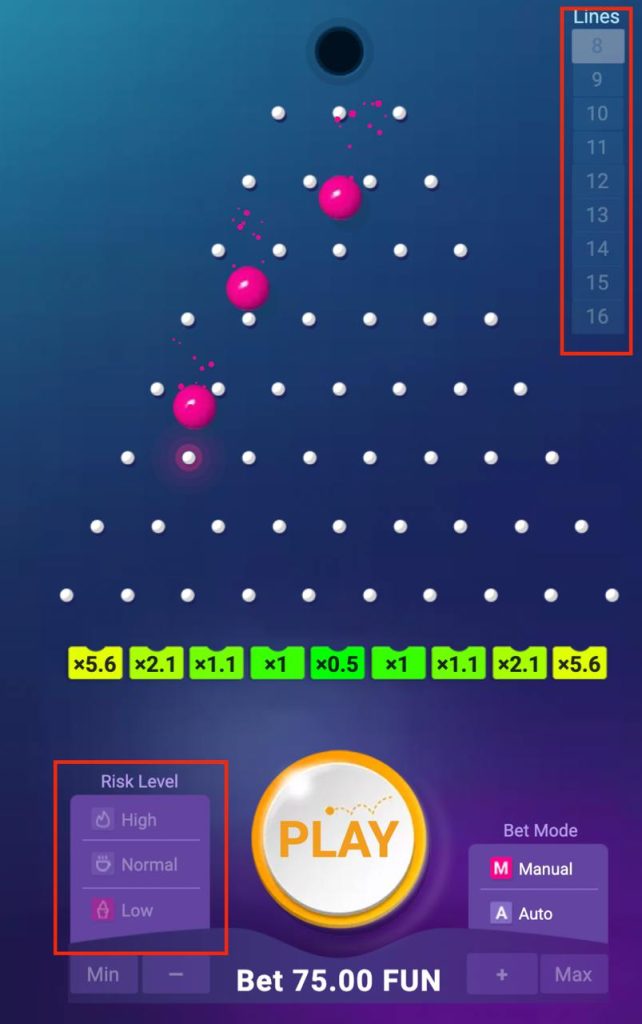 Jak hrát Plinko