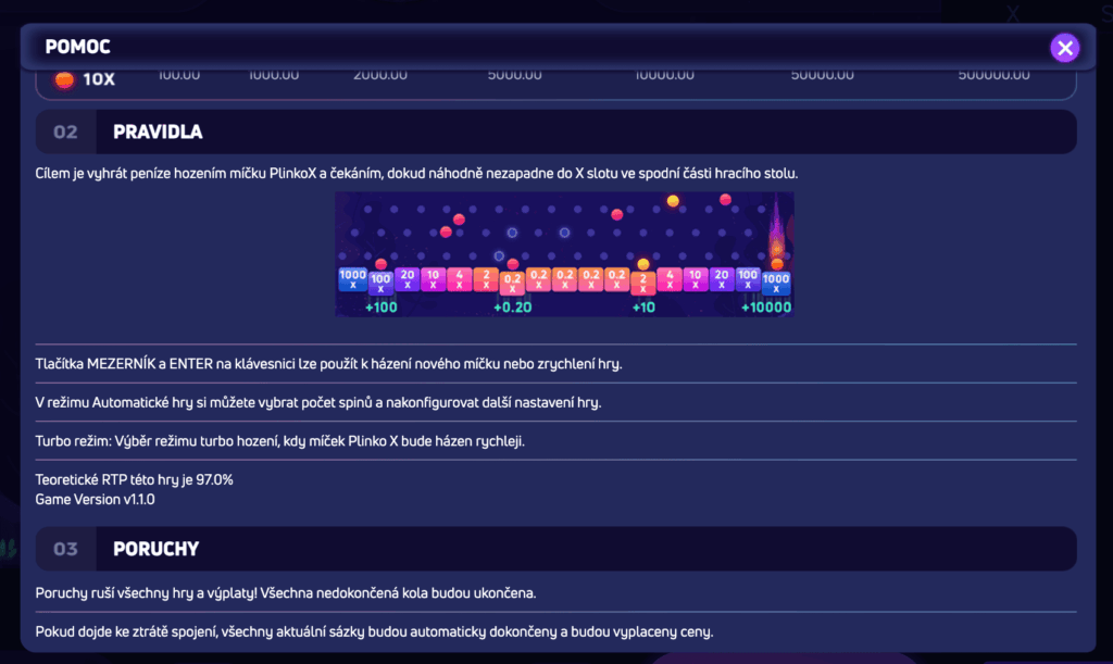RTP a Volatilita Hry Plinko